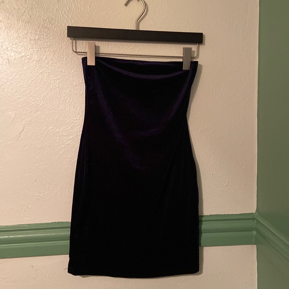Velvet mini dress - 💙